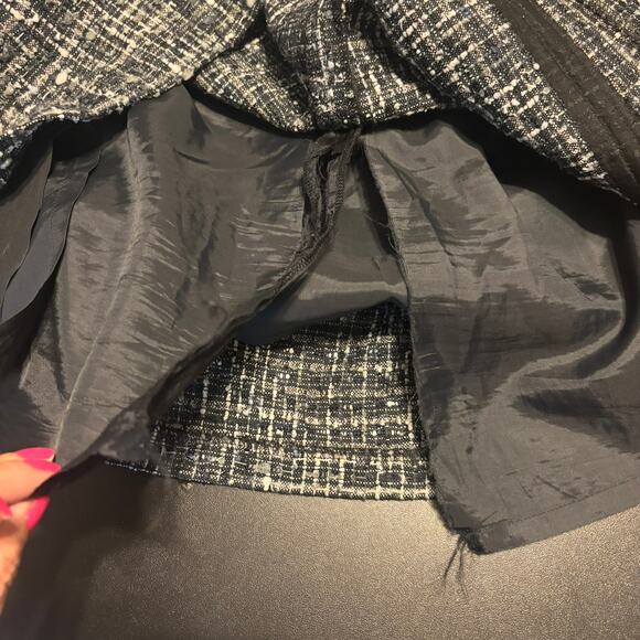 Brooks Brothers Wool Tweed Pleated Skirt Blue Green Mini Size 12 - Picture 8 of 8